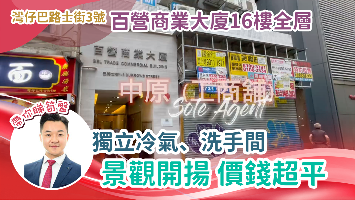 灣仔巴路士街|商舖樓盤|中原工商舖
