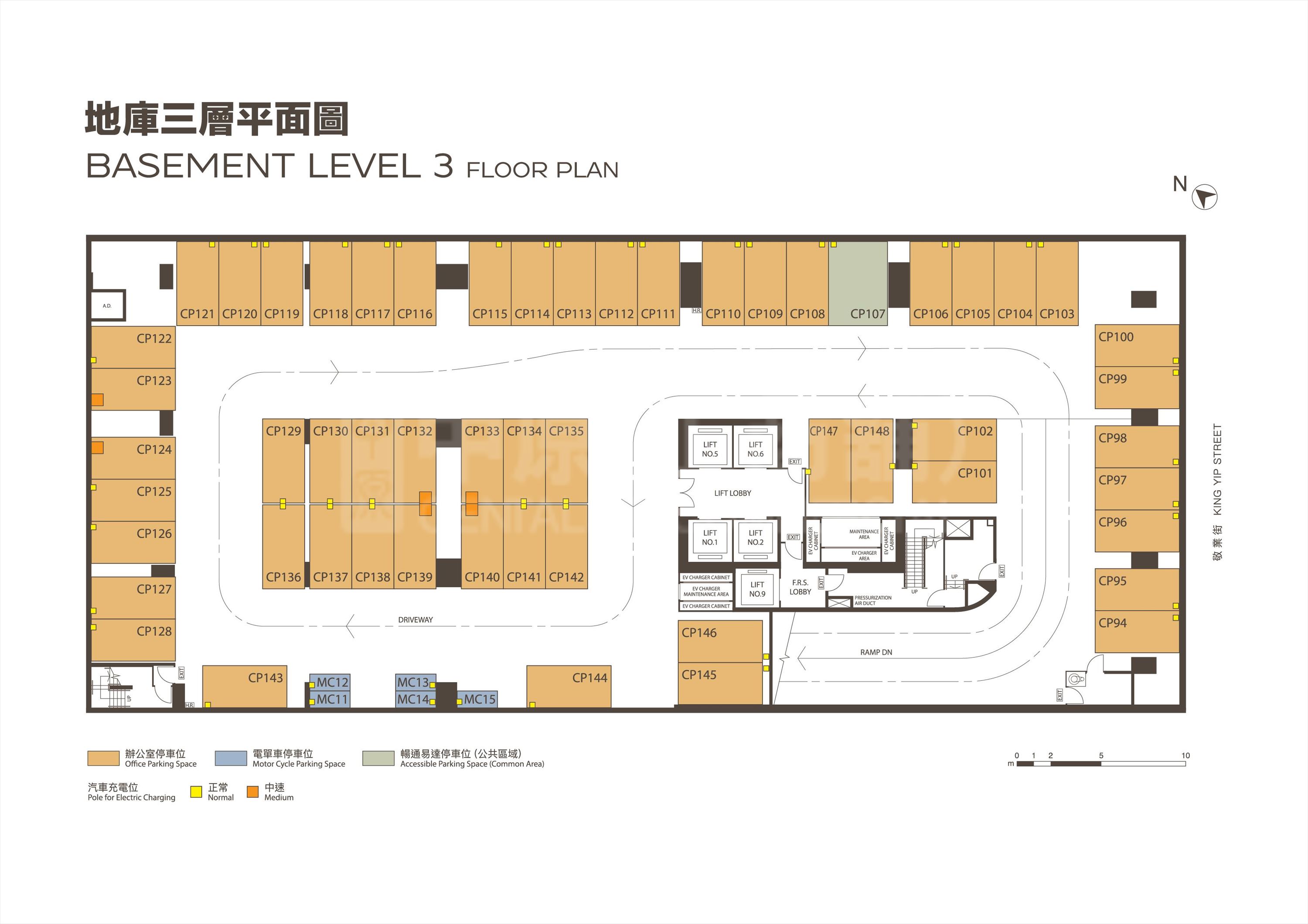 四洲集團中心 (前稱：雲訊廣場)四洲集團中心 (前稱：雲訊廣場) 平面圖 - 地庫三層｜寫字樓一手新盤｜中原工商舖